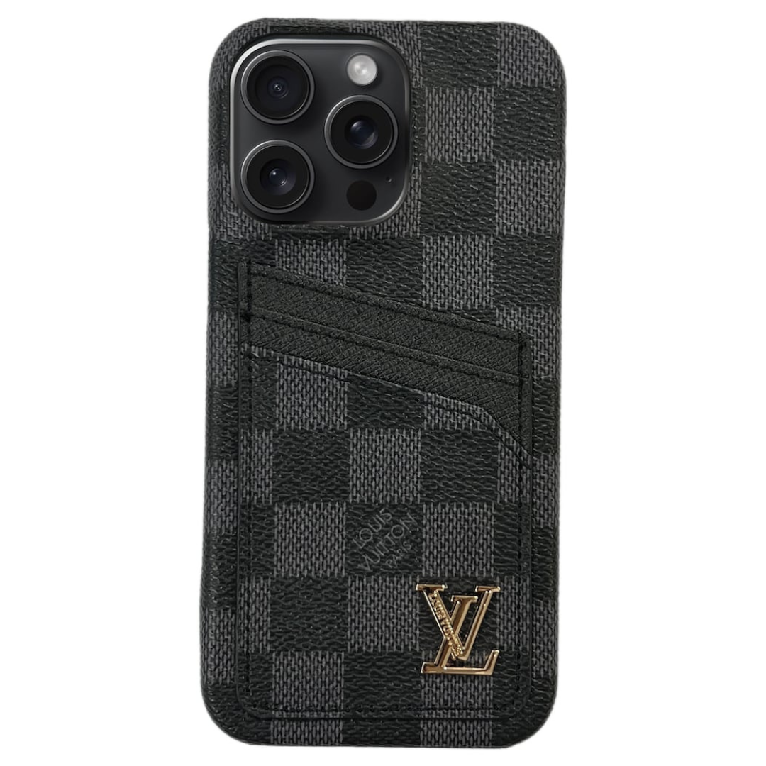 LV BLK CHESSBOARD POCKET |Shine