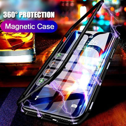 iPhone XS Max Electronic Auto-Fit Magnetic Transparent Glass Case