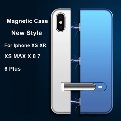 iPhone X Auto-Fit Magnetic Colour Contrast Kickstand Case