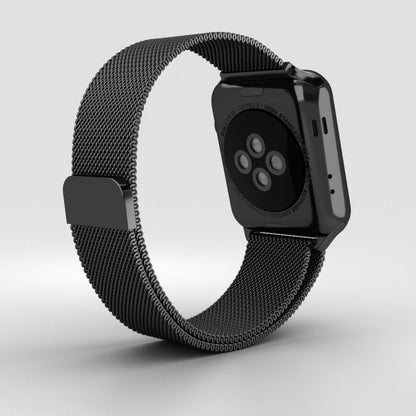 Coteetci ® Magnetic Aluminium Strap for Apple Watch [42/44MM] - Black