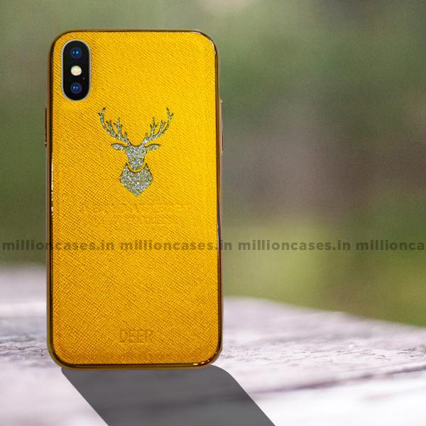 iPhone XS Max Sparkling Deer Pattern Soft Edge Case