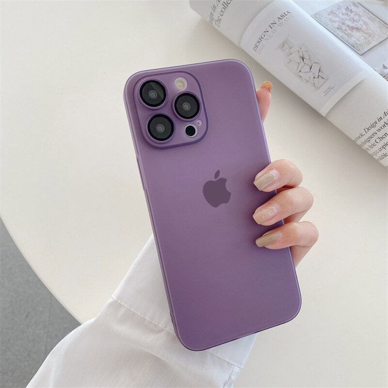 iPhone 14 Plus Ultra-Thin Matte Paper Back Case