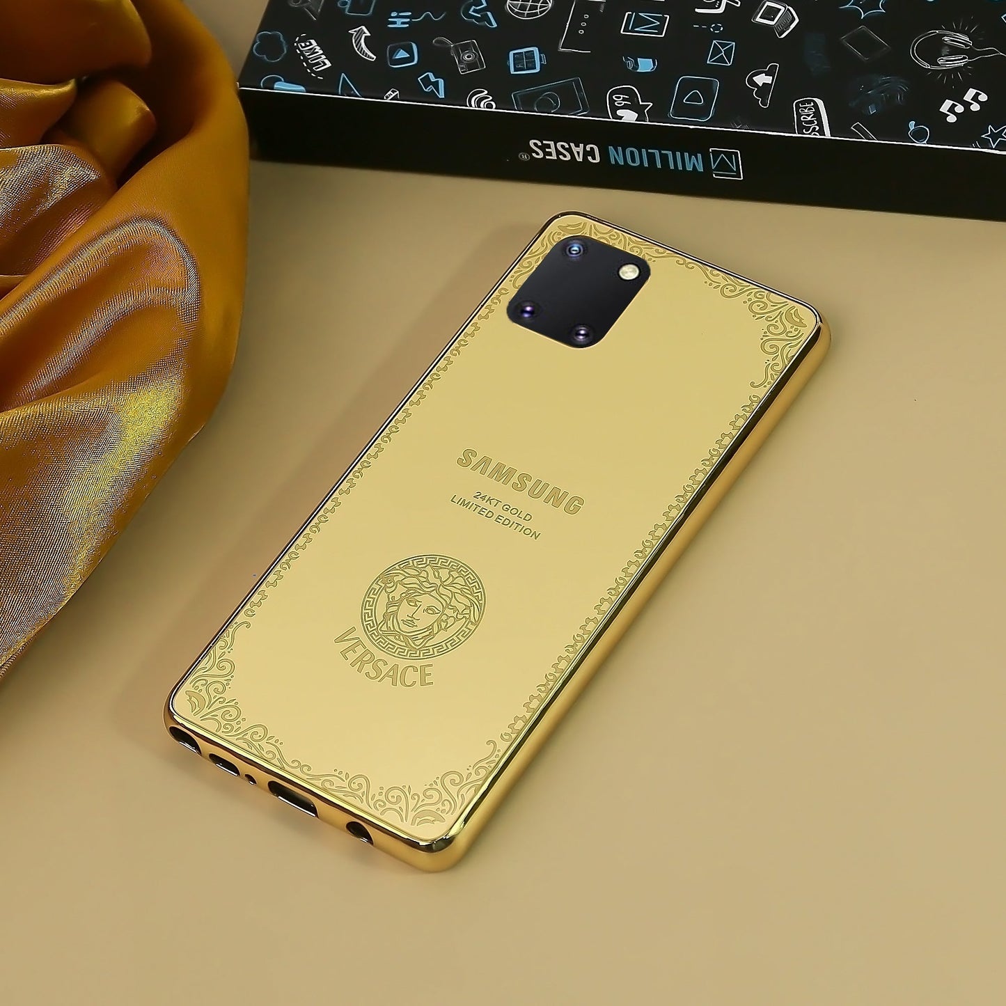 Galaxy Note Series Crafted Gold Luxurious Camera Protective Case