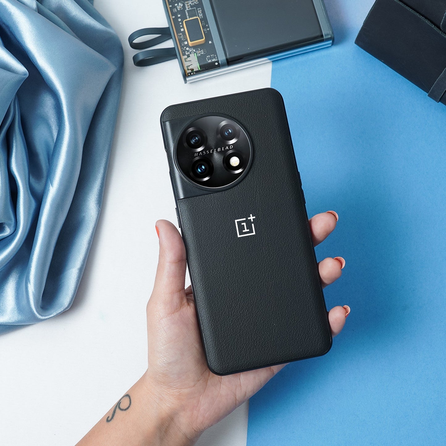 Classic Leather Texture Logo Case - OnePlus