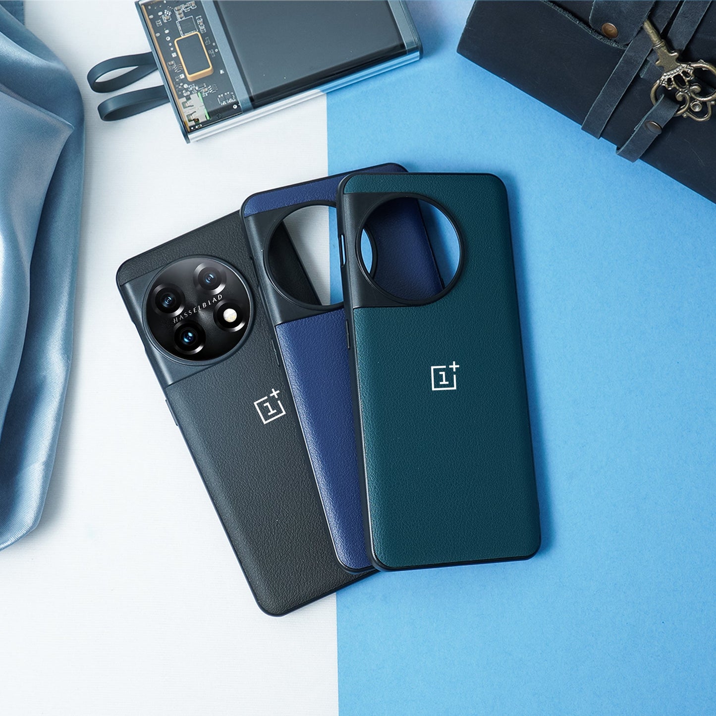 Classic Leather Texture Logo Case - OnePlus