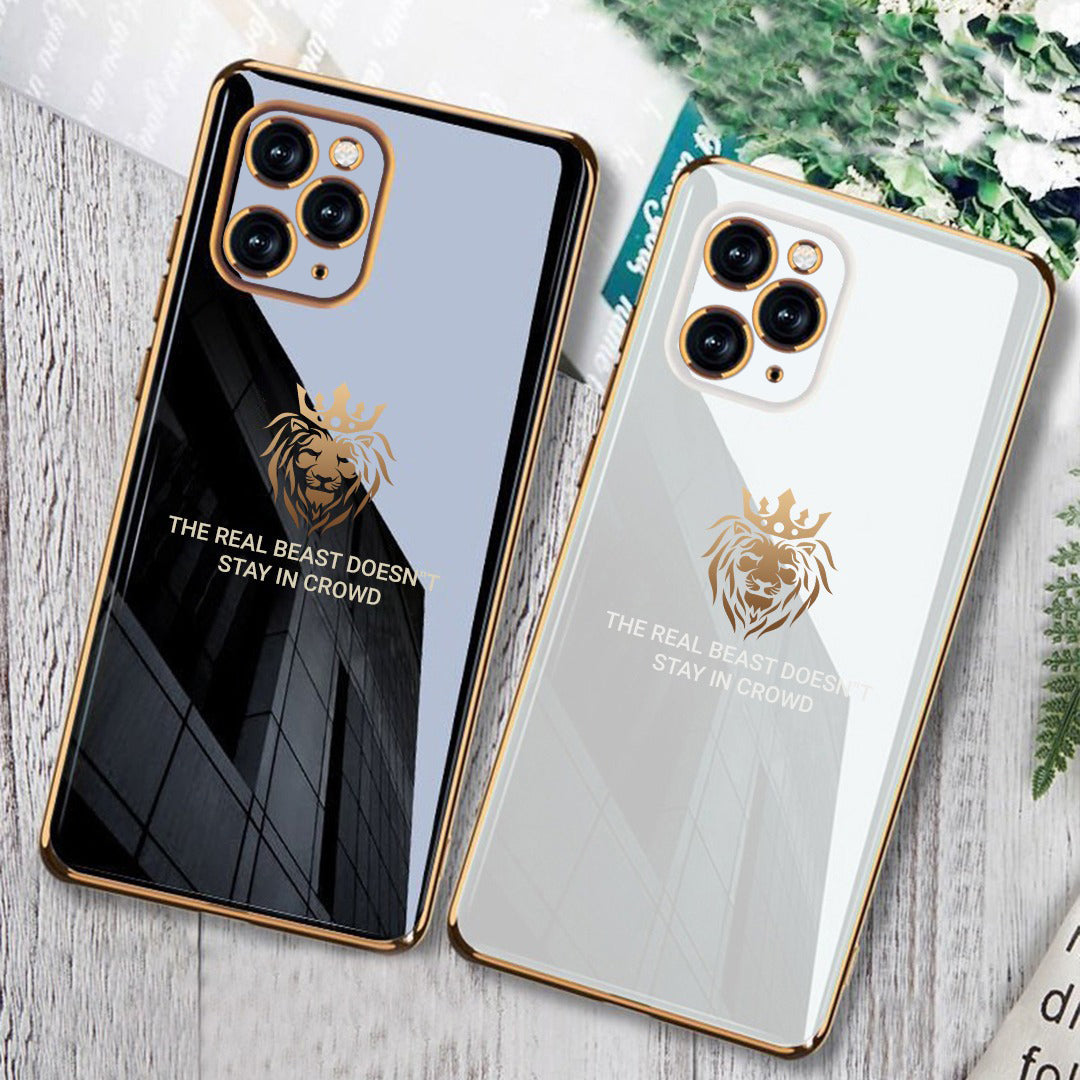 iPhone 11 Series Electroplating Lion Pattern Case