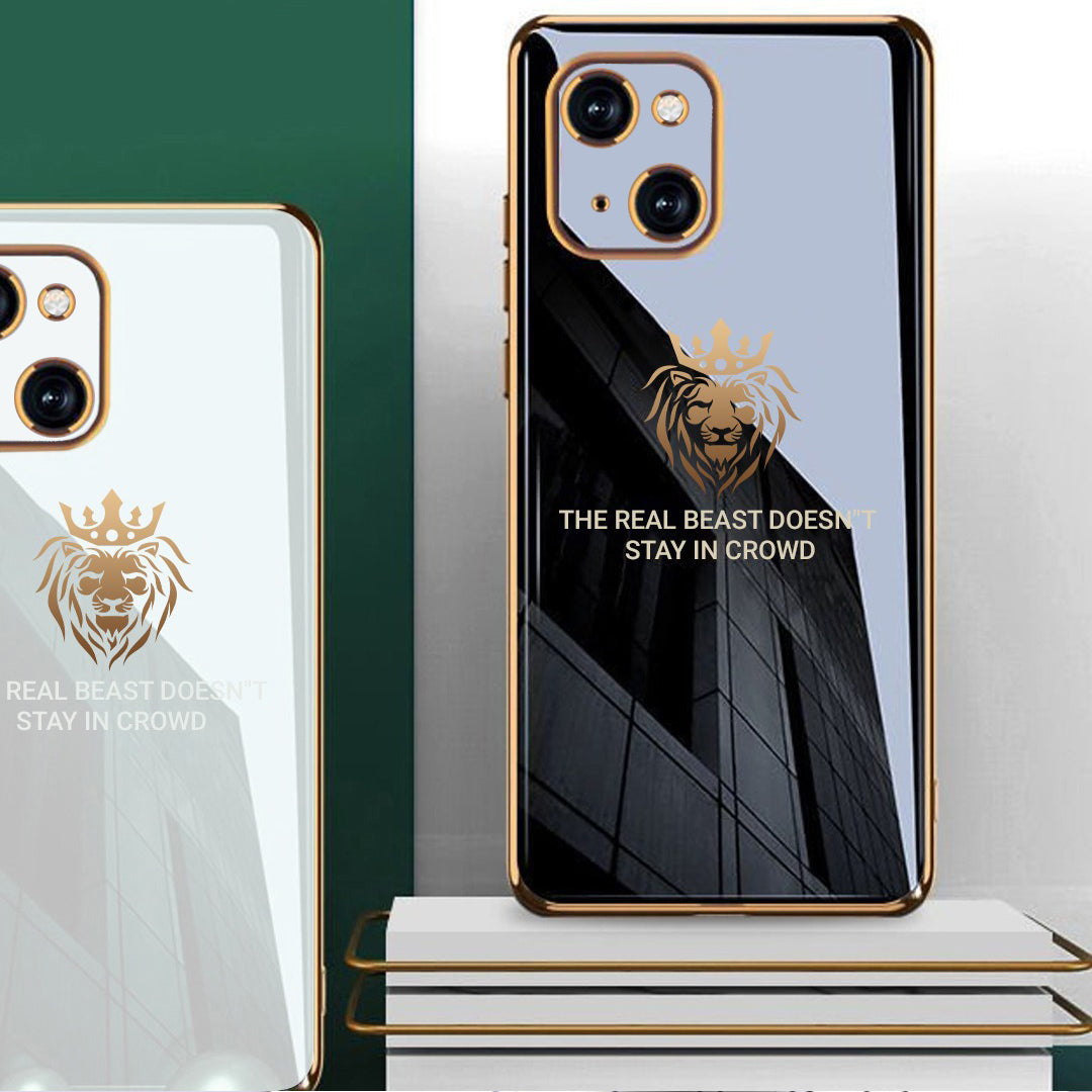 iPhone 11 Series Electroplating Lion Pattern Case