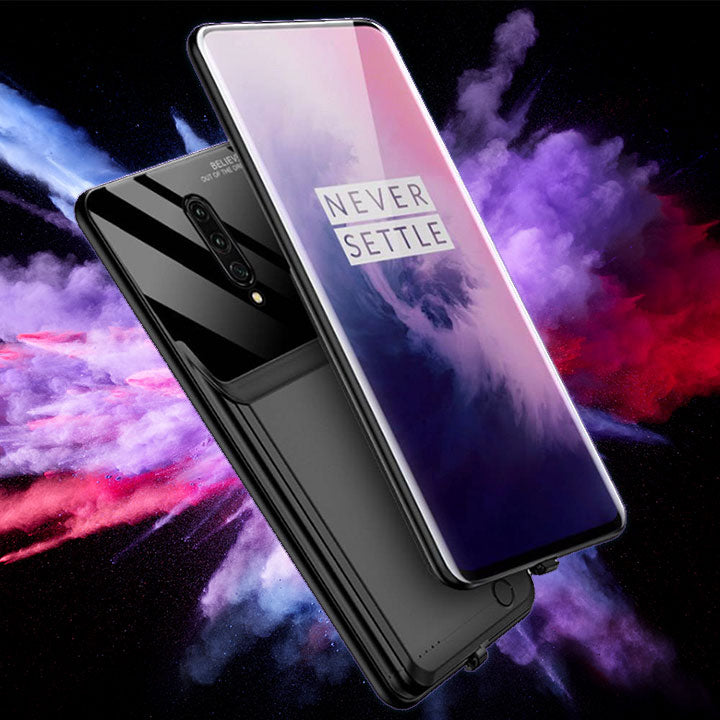 OnePlus 7 Series (2 in 1 Combo) Portable 5000 mAh Battery Shell case+ Camera Lens Guard