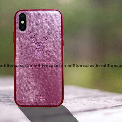 iPhone XS Max Sparkling Deer Pattern Soft Edge Case