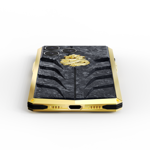 Silver & Gold Dragon iPhone Case