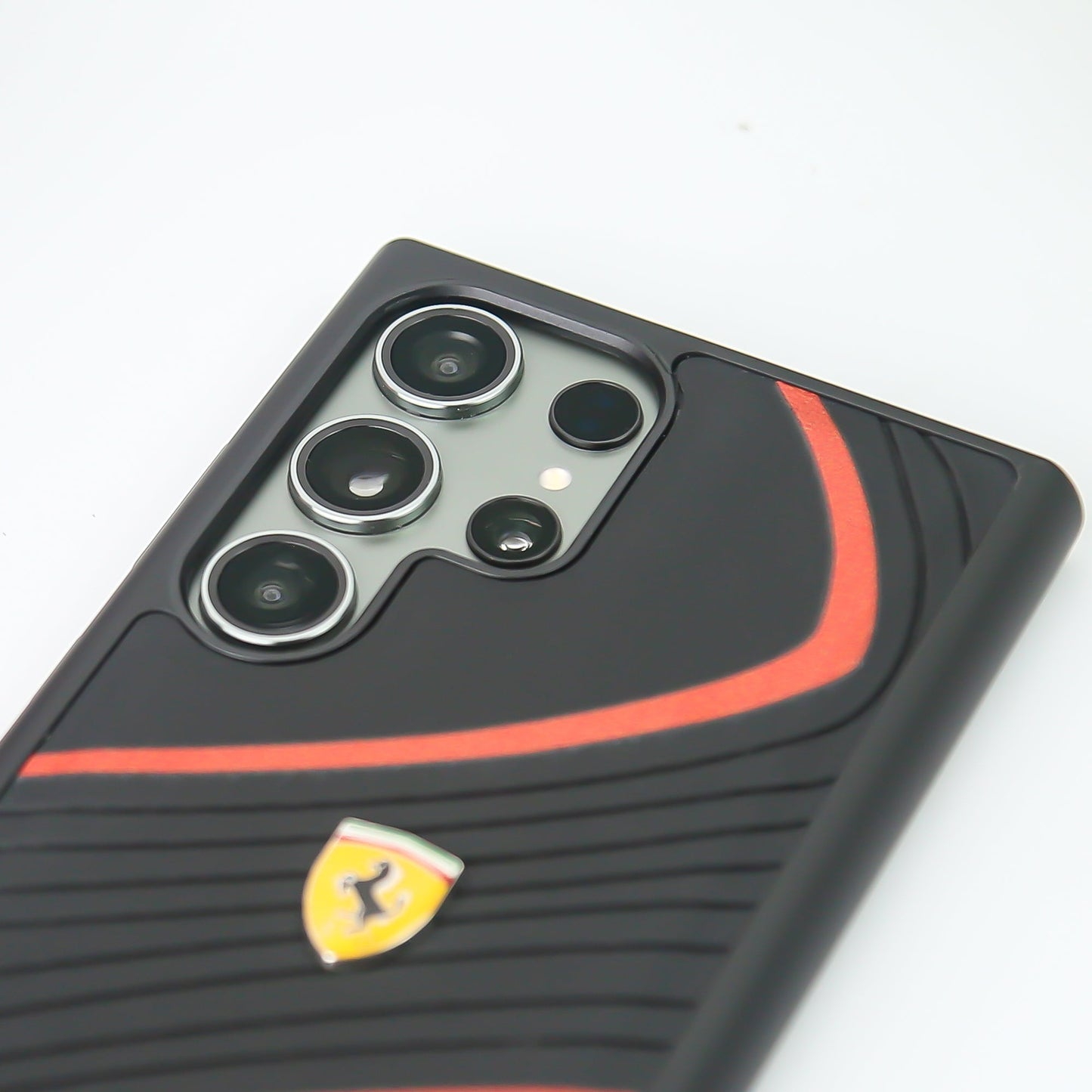 Ferrari® Galaxy S23 Ultra Luxurious Quilted Supercar Case