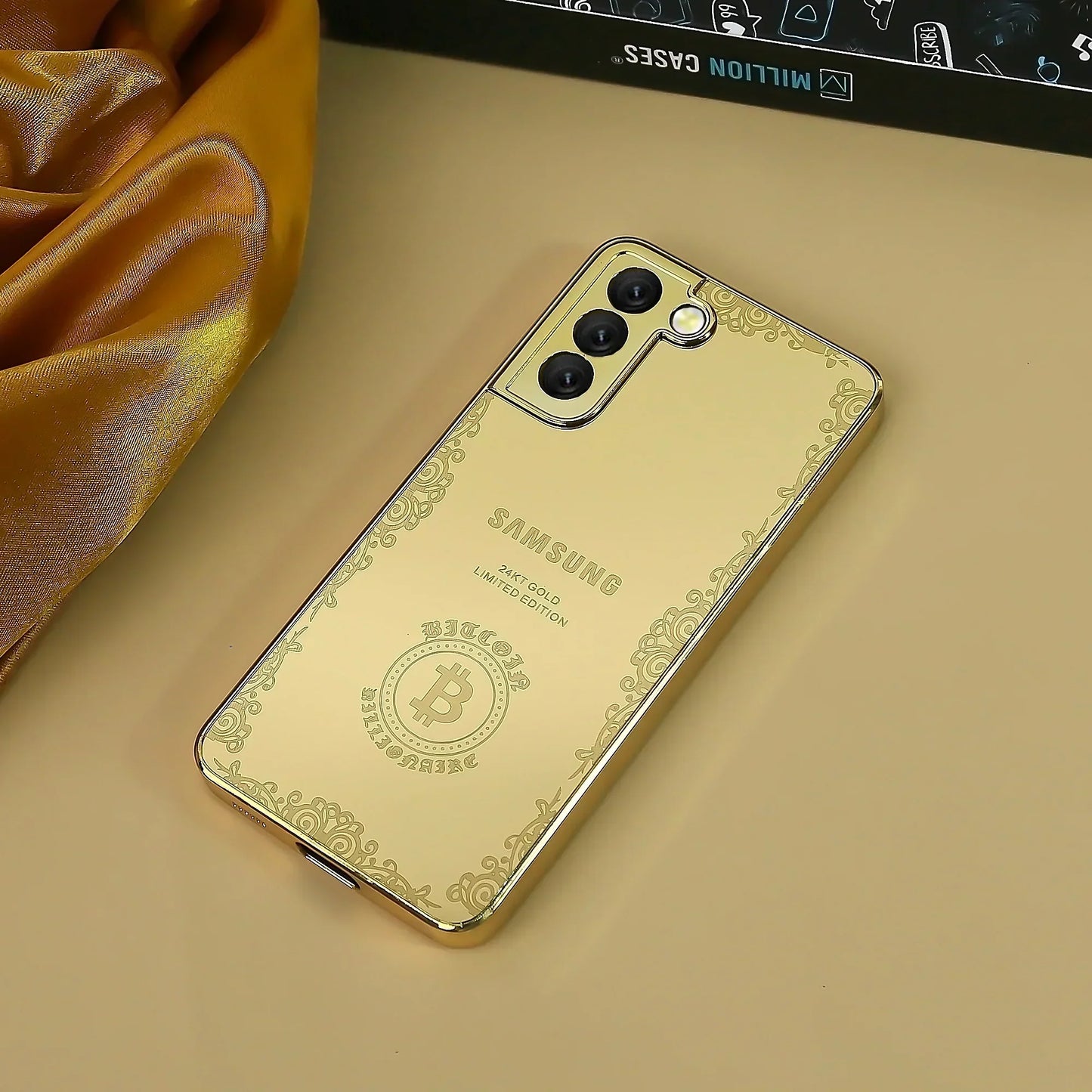 Galaxy S Series Luxurious Crafted Gold Camera Protective Case