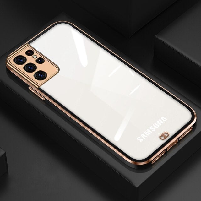 Galaxy A72 Electroplating Ultra Clear Shining Case