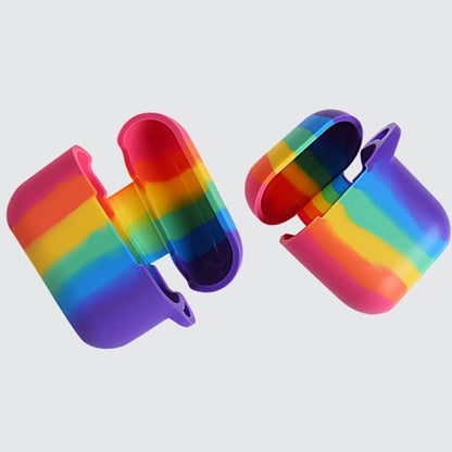 Rainbow Liquid Silicone AirPods Case