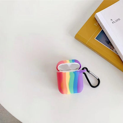 Rainbow Liquid Silicone AirPods Case