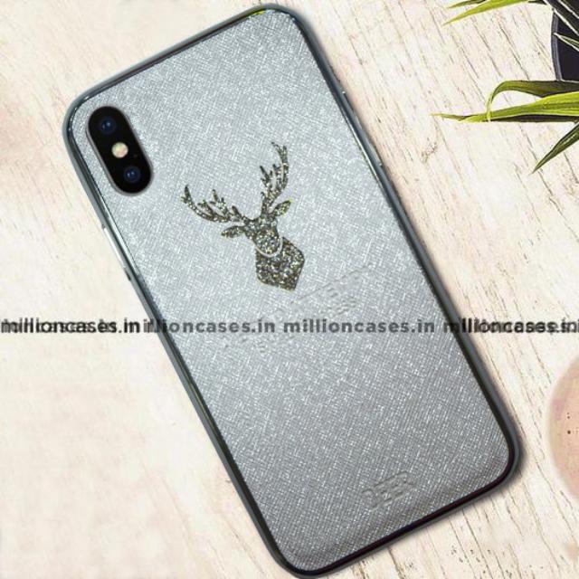 iPhone XS Max Sparkling Deer Pattern Soft Edge Case