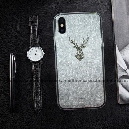 iPhone XS Max Sparkling Deer Pattern Soft Edge Case