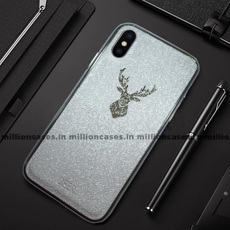 iPhone XS Max Sparkling Deer Pattern Soft Edge Case