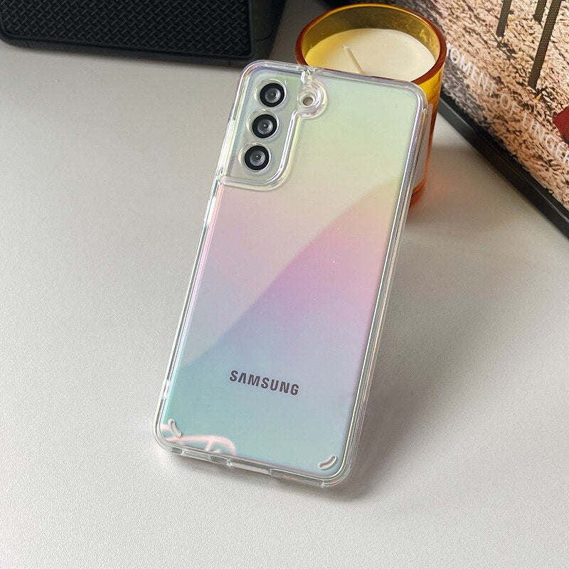 Galaxy S21 FE Gradient Aurora Clear Case