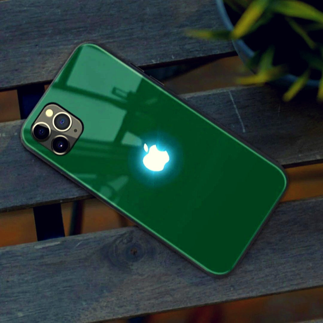 iPhone 11 Pro LED Logo Glass Back Case