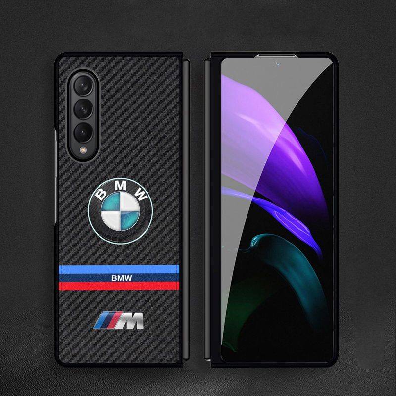 Galaxy Z Fold4 Luxurious Carbon Fiber Glass Case