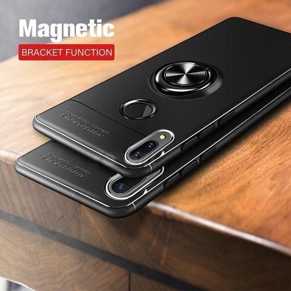 Galaxy A30 Metallic Finger Ring Holder Matte Case