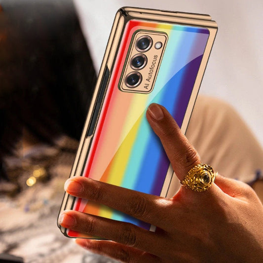 Galaxy Z Fold2 Rainbow Glass Case