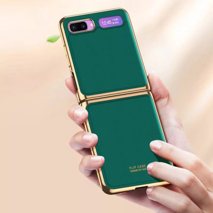 Galaxy Z Flip Business Leather Pattern Case