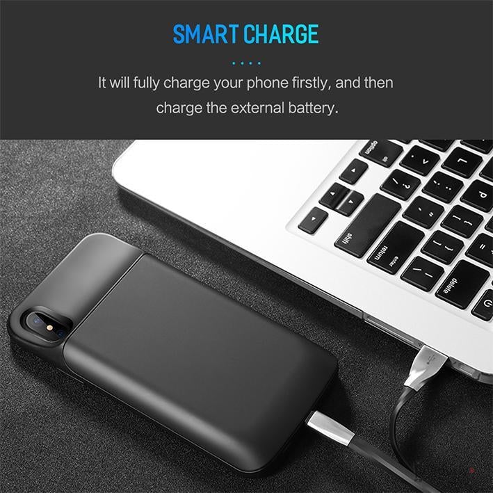 JLW ® iPhone XS Max Portable 5000 mAh Battery Shell Case