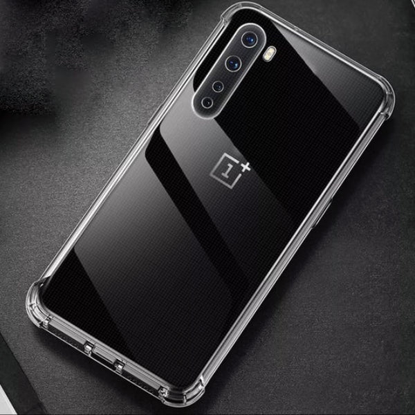 OnePlus Series (2 in 1 Combo) Anti-Knock TPU Transparent Cover + Camera Lens Protector