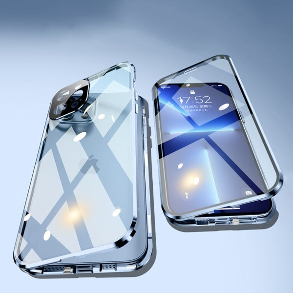 iPhone - Auto Fit Magnetic Glass Camera Protective Case