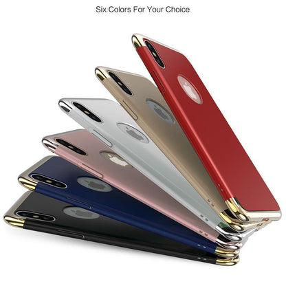 iPhone XS Metal Plating Hard Matte Back Case