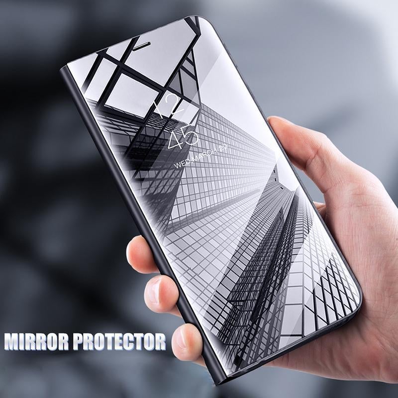 Galaxy M52 Mirror Clear View Flip Case