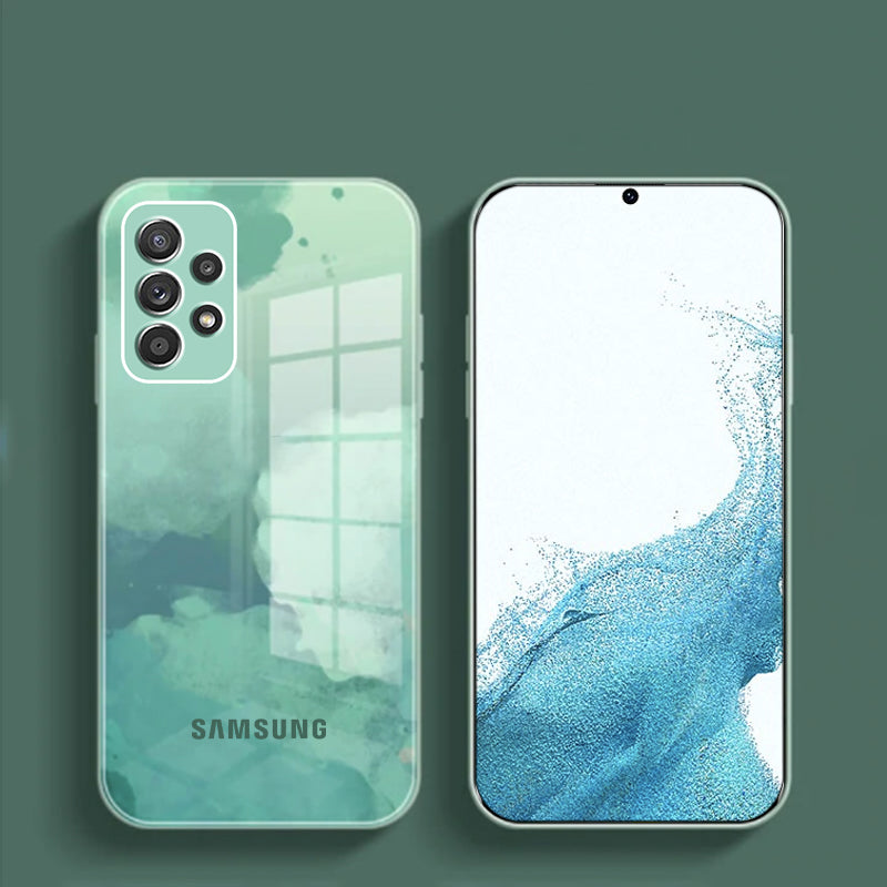 Colorful Wave Glass Phone Case - Samsung