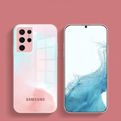 Colorful Wave Glass Phone Case - Samsung