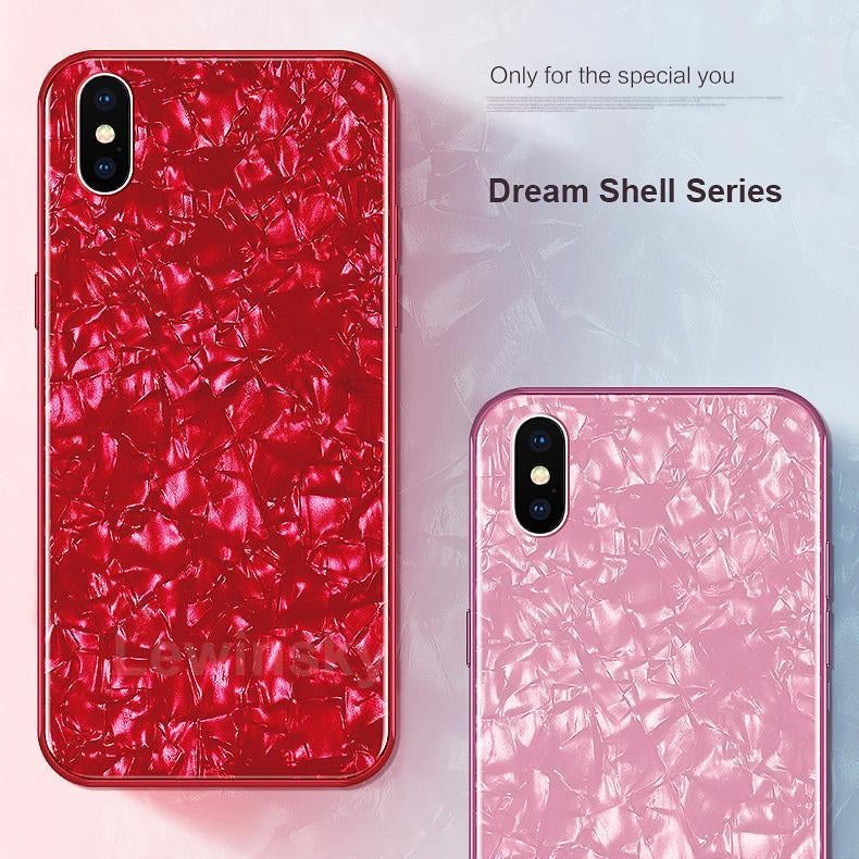 iPhone X Dream Shell Series Textured Marble Case