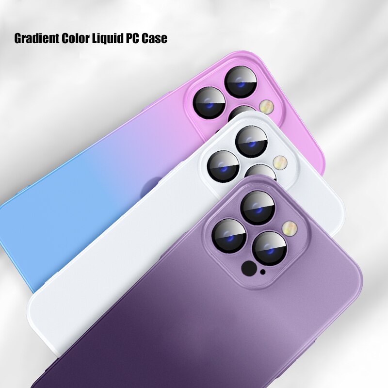 iPhone 14 Frosted Matte Gradient Back Case