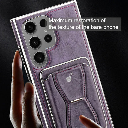 Exclusive  Leather Anti-fall Samsung Case with Card Holder