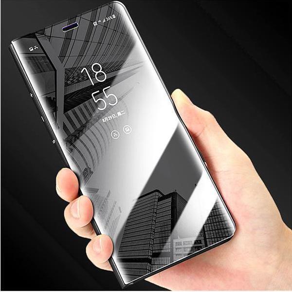 Galaxy A10 Mirror Clear View Flip Case [Non Sensor Working]