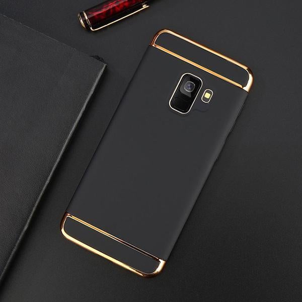 Galaxy A6 Plus Luxury 3in1 Electroplating Matte Finish Case