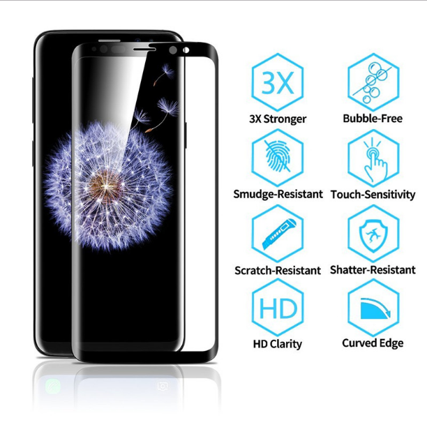 Galaxy S9 Curved Edge 4D Tempered Glass