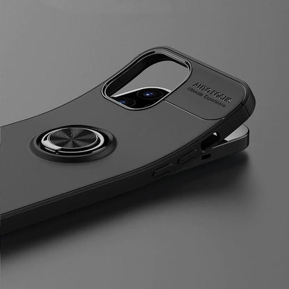 iPhone 12 Mini  Metallic Finger Ring Holder Matte Case