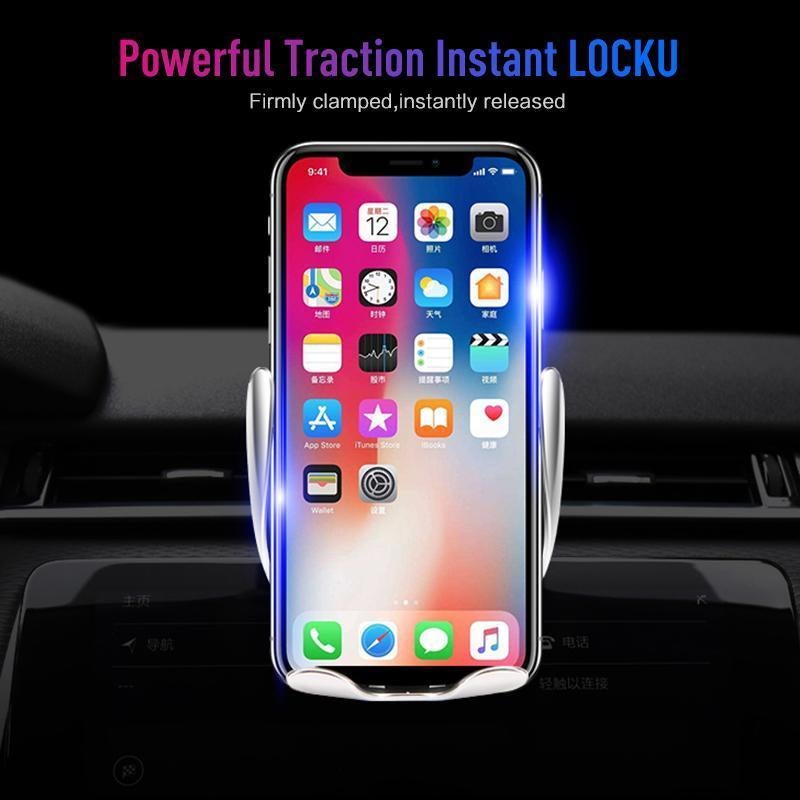 Auto-Clamp Magnetic Wireless Charger Mount