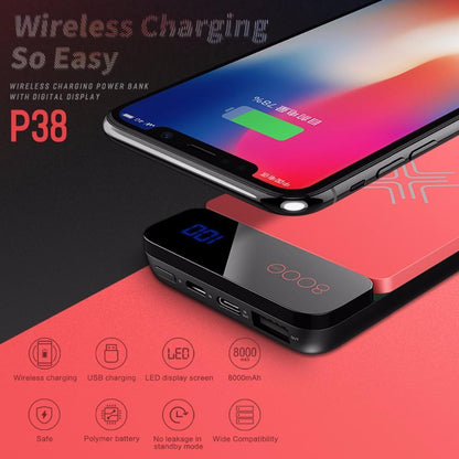 ROCK QI Wireless Charger + 8000mAh Power Bank