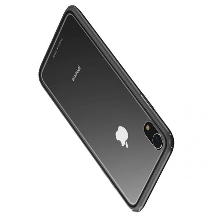 iPhone XR Ultra-Slim Glass TPU Frame Case