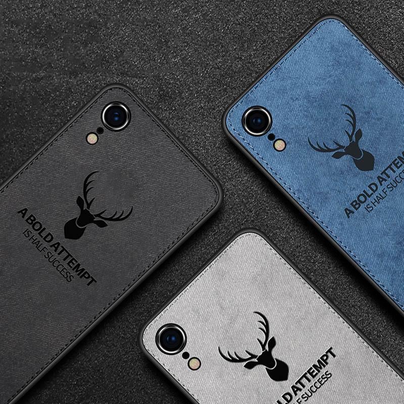 iPhone XR (3 in 1 Combo) Deer Case + Tempered Glass + Earphones