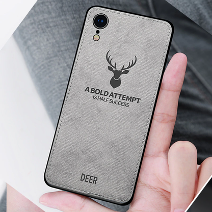 iPhone XR Deer Pattern Inspirational Soft Case