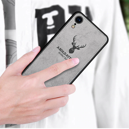 iPhone XR Deer Pattern Inspirational Soft Case (3-in-1 Combo)