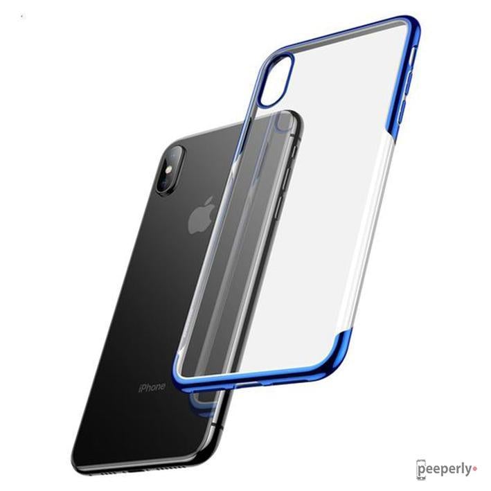 Baseus ® iPhone XS Max Ultra-Thin Transparent Sparkling Edge Case