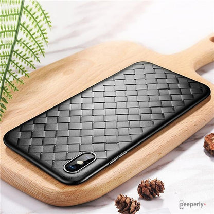 iPhone XS Max Ultra Thin Soft Grid Weaving Case